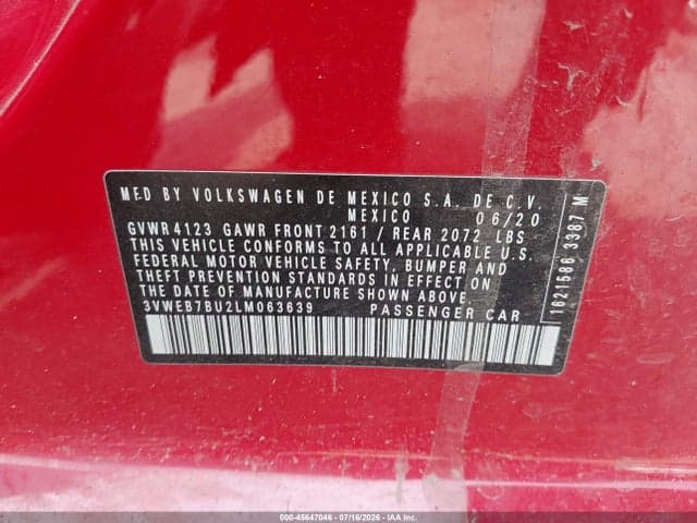 2020 VOLKSWAGEN JETTA 1.4T SEL 9