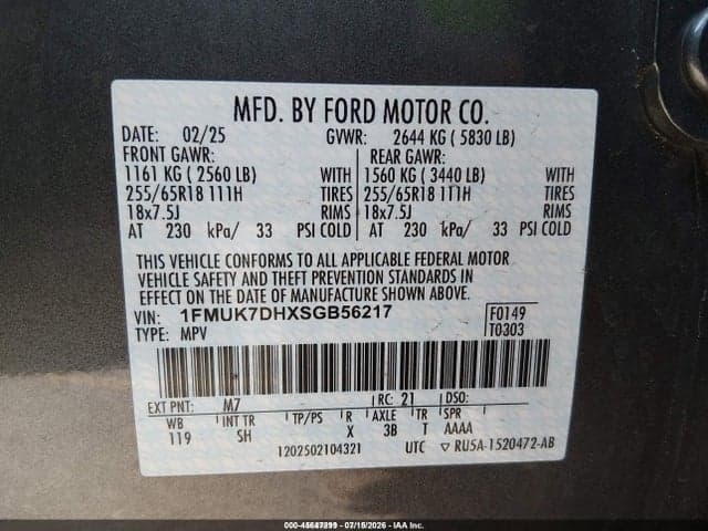 2025 FORD EXPLORER ACTIVE 9