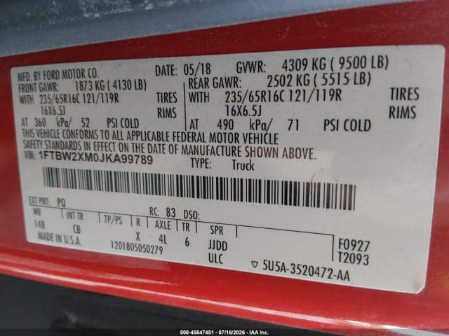 2018 FORD TRANSIT-350 9