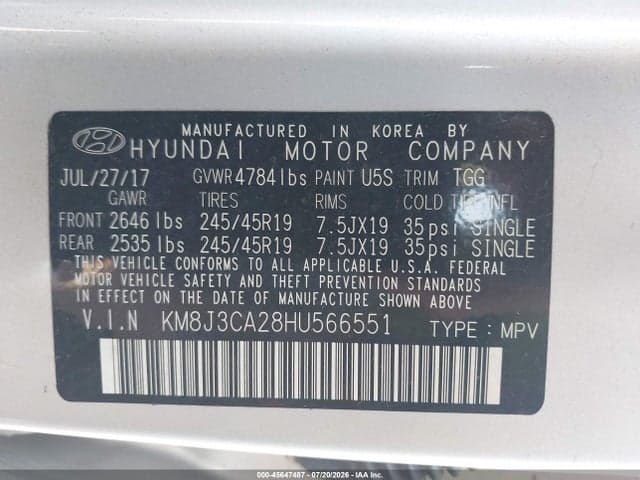 2017 HYUNDAI TUCSON VALUE 9