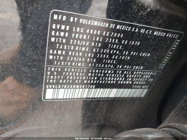 2022 VOLKSWAGEN TAOS 1.5T SE 9