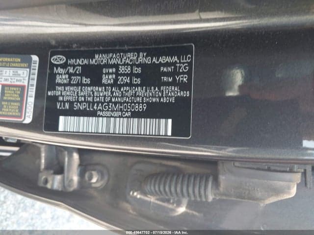 2021 HYUNDAI ELANTRA SE 9