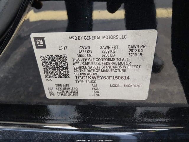 2018 CHEVROLET SILVERADO 2500HD LTZ 9