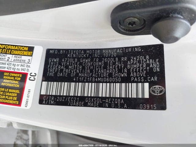 2021 TOYOTA AVALON TRD 9