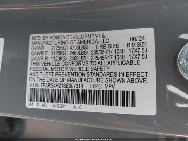 2025 HONDA CR-V LX AWD 9