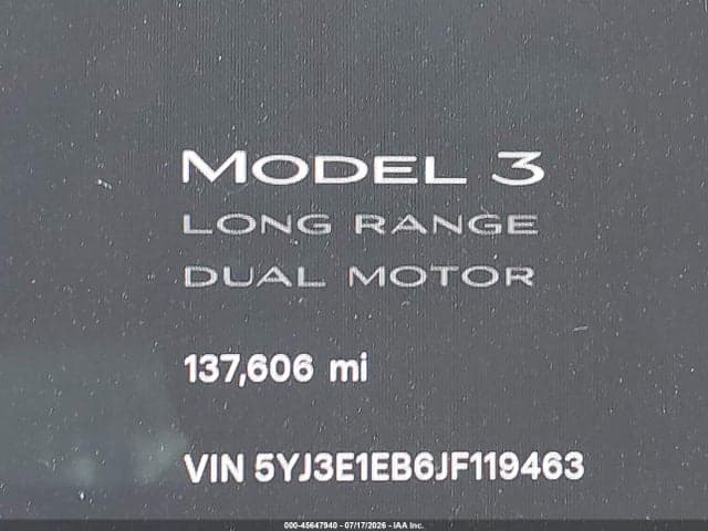 2018 TESLA MODEL 3 LONG RANGE/PERFORMANCE 13