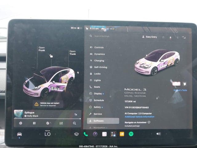 2018 TESLA MODEL 3 LONG RANGE/PERFORMANCE 7