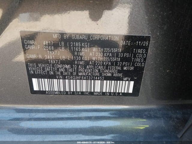 2026 SUBARU CROSSTREK SPORT 9