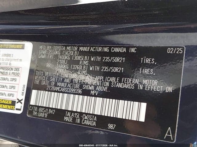 2025 LEXUS RX 350 PREMIUM PLUS 9