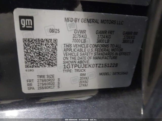 2026 GMC SIERRA 1500 , SHORT BED, ELEVATION, 4WD 9