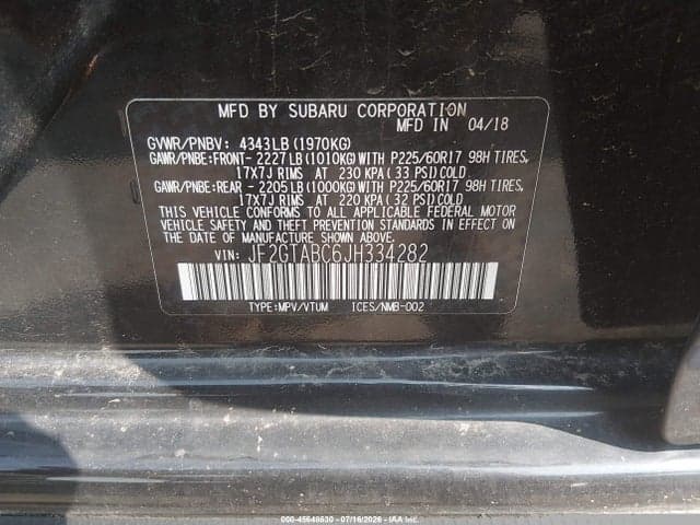 2018 SUBARU CROSSTREK 2.0I PREMIUM 9