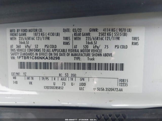 2022 FORD TRANSIT-250 9
