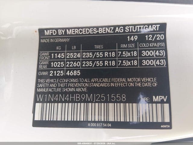 2021 MERCEDES-BENZ GLA 250 4MATIC 9