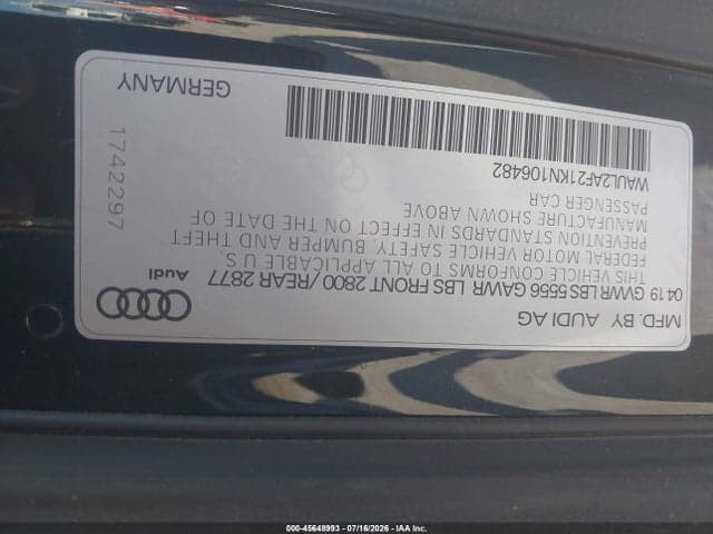 2019 AUDI A6 55 PREMIUM 9