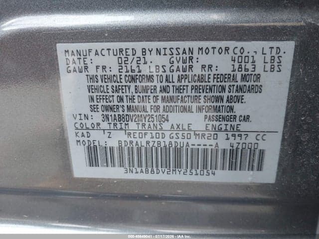 2021 NISSAN SENTRA SR XTRONIC CVT 9