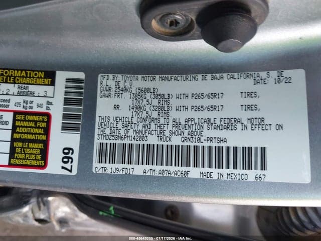 2023 TOYOTA TACOMA TRD SPORT 9