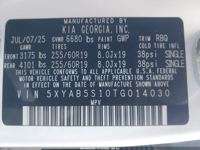 2026 KIA EV9 LIGHT LONG RANGE 9