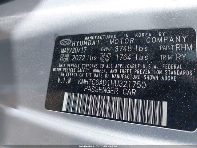 2017 HYUNDAI VELOSTER VALUE EDITION 9