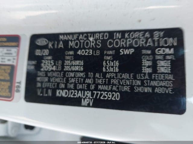 2020 KIA SOUL LX 9