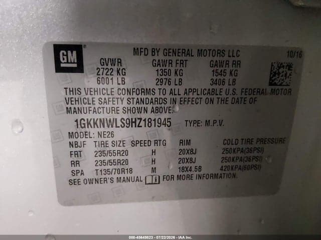 2017 GMC ACADIA SLT-2 9