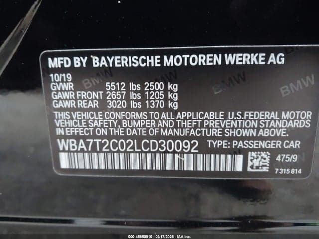 2020 BMW 740I 9
