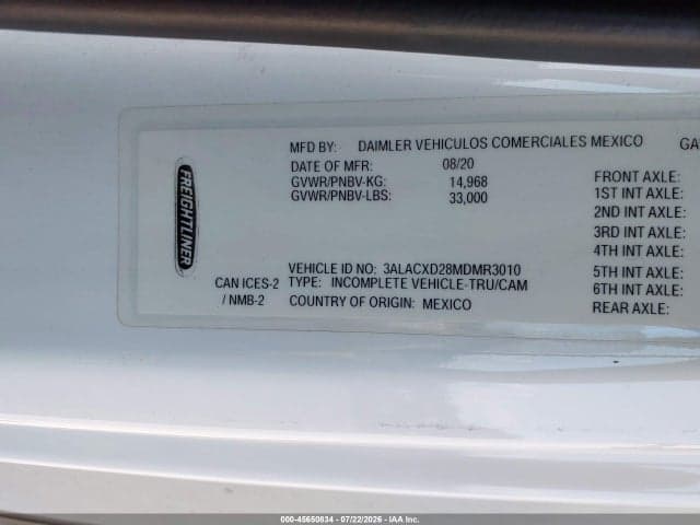 2021 FREIGHTLINER M2 106 9