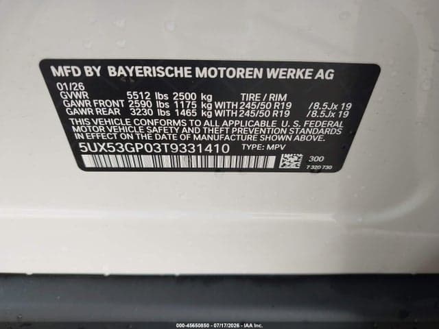2026 BMW X3 30 XDRIVE 9