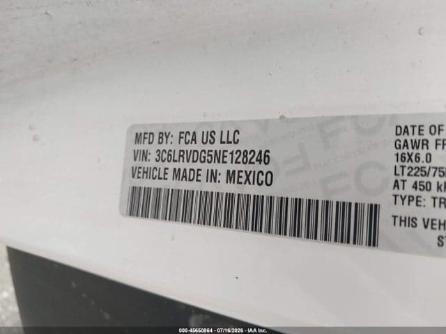 2022 RAM PROMASTER 2500 HIGH ROOF 159 WB 9