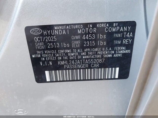 2026 HYUNDAI SONATA SE 9