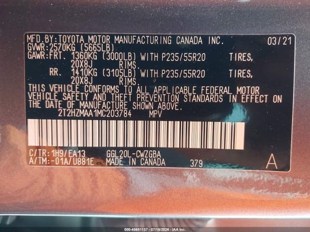 2021 LEXUS RX 350 9