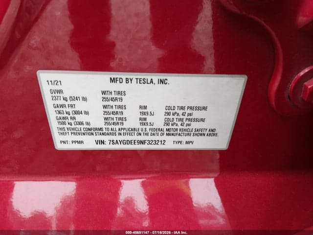 2022 TESLA MODEL Y LONG RANGE DUAL MOTOR ALL-WHEEL DRIVE 9