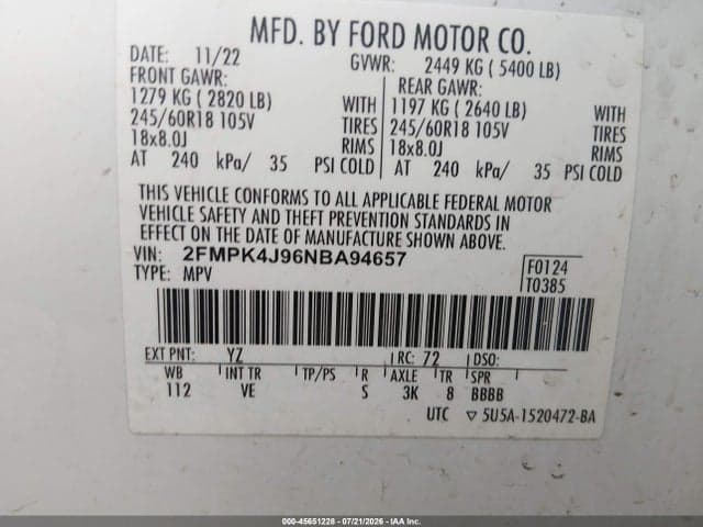 2022 FORD EDGE SEL/ST-LINE 9