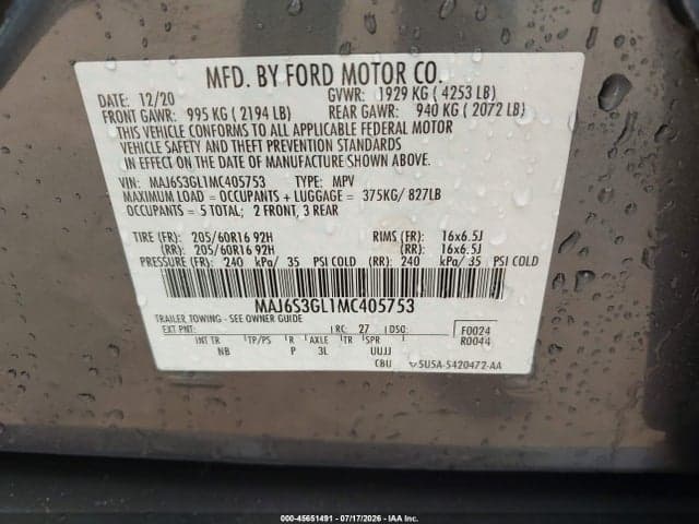 2021 FORD ECOSPORT SE 9