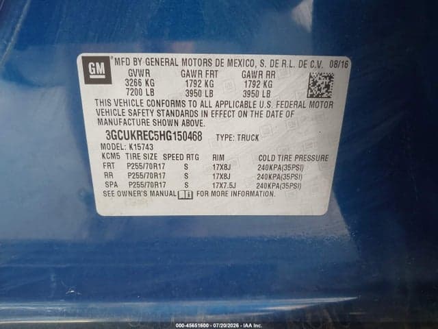 2017 CHEVROLET SILVERADO 1500 LT 9