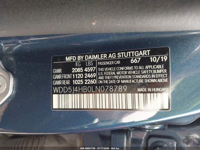 2020 MERCEDES-BENZ CLA 250 4MATIC 9