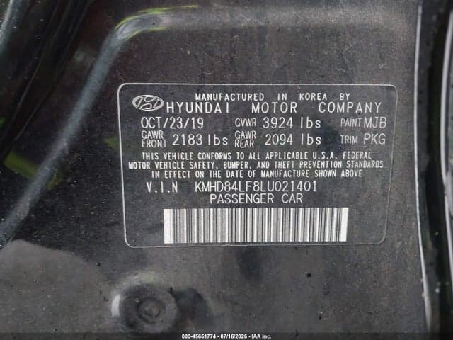 2020 HYUNDAI ELANTRA SEL 9