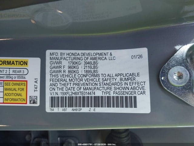 2026 HONDA CIVIC SPORT 9