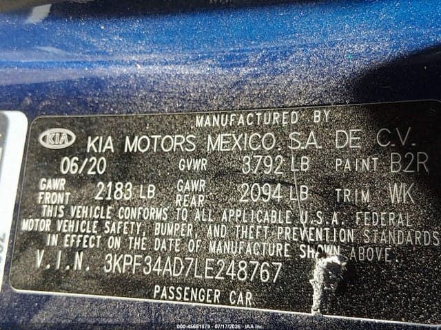 2020 KIA FORTE GT-LINE 9