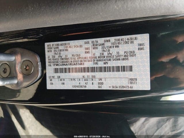 2024 FORD ESCAPE ST-LINE SELECT 9