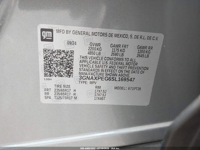 2025 CHEVROLET EQUINOX AWD LT 9