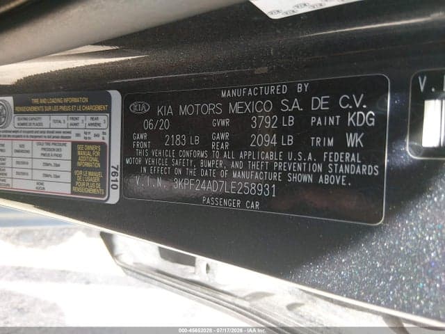 2020 KIA FORTE LXS 9