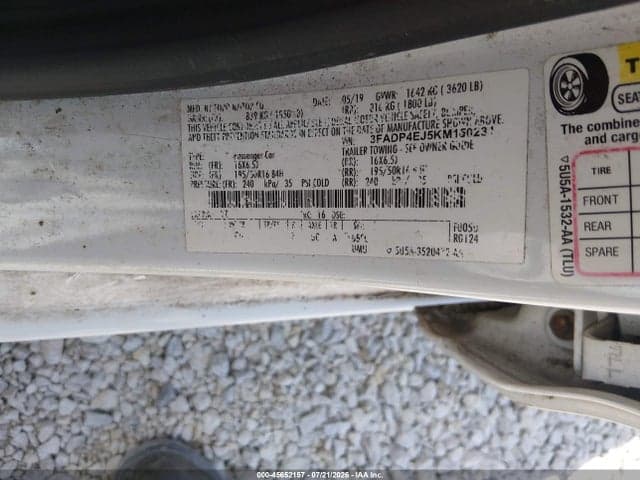 2019 FORD FIESTA SE 9