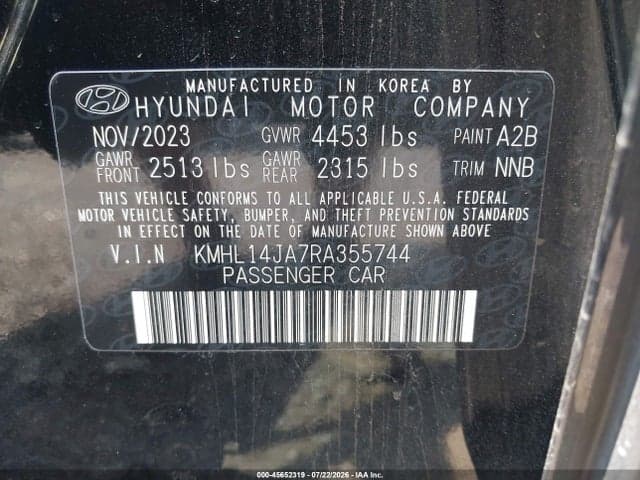 2024 HYUNDAI SONATA SEL 9