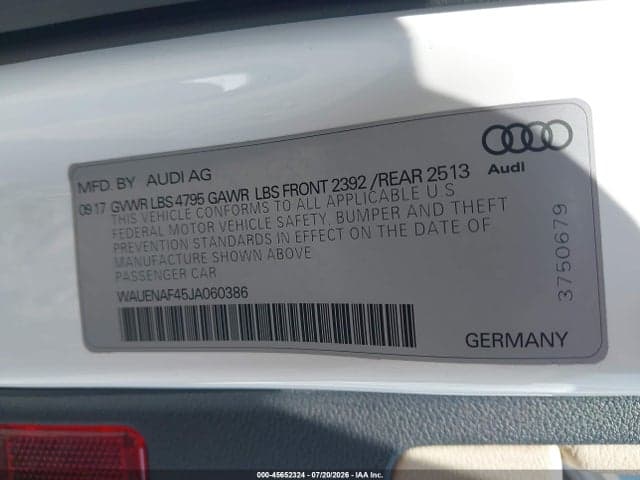 2018 AUDI A4 2.0T PREMIUM/2.0T TECH PREMIUM 9