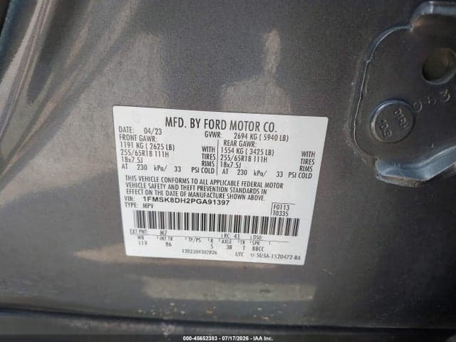 2023 FORD EXPLORER XLT 9