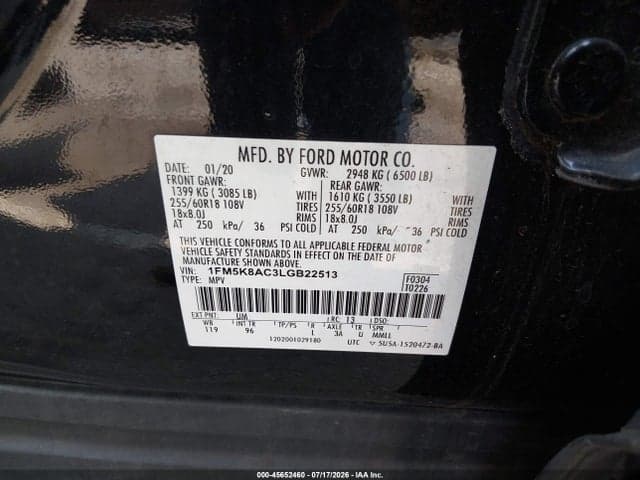2020 FORD POLICE INTERCEPTOR UTILITY 9