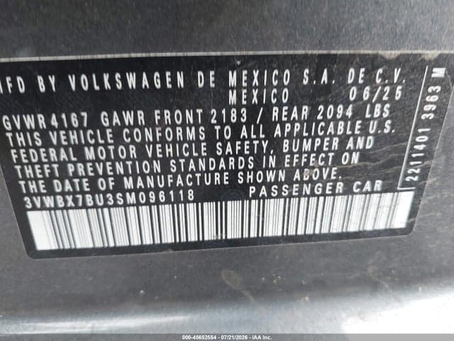 2025 VOLKSWAGEN JETTA 1.5T SPORT 9
