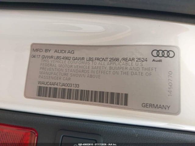 2018 AUDI S4 3.0T PREMIUM PLUS 9