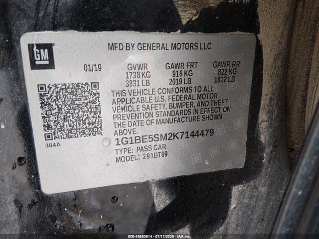 2019 CHEVROLET CRUZE LT 9