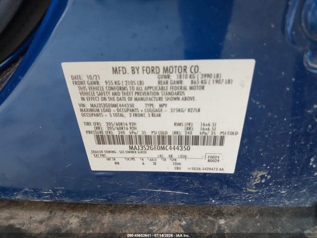 2021 FORD ECOSPORT SE 9